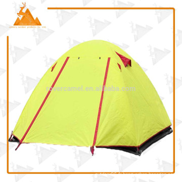 Outdoor camping sport bicouche aluminium mât de tente grand camping tente extérieure imperméable à l’eau haute tente de 3-4 personnes